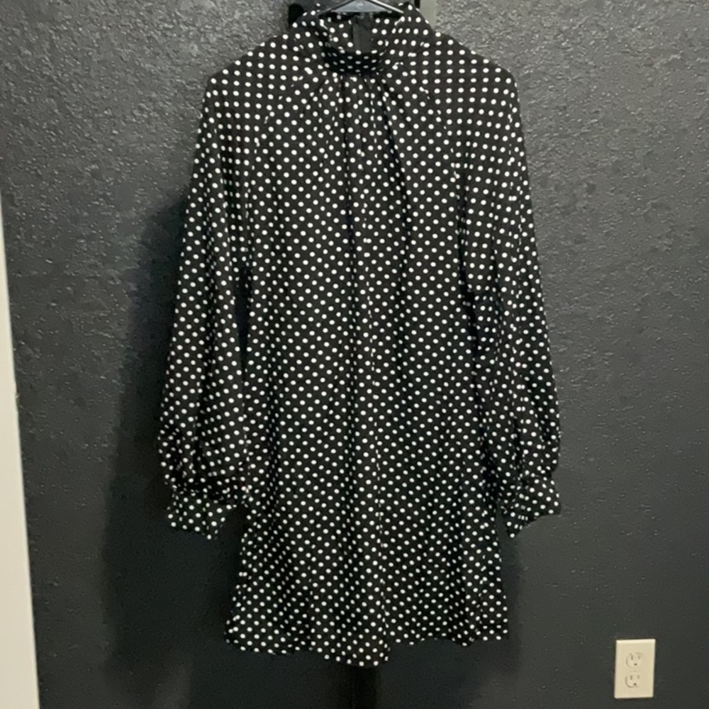 Black mini dress